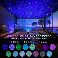Galaxy Projektor LED – Stjärnhimmel Projektor med Bluetooth, App & Fjärrkontroll (15 Färger)-2