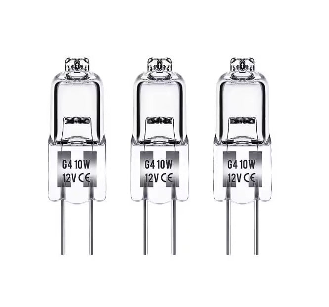 G4 Halogenlampor 10W 12V – Klar Belysning (10-pack)