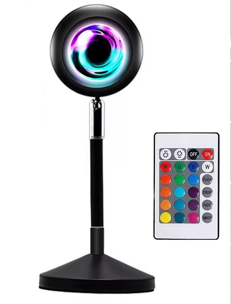 RGB Sunset Lamp – Färgstark Projektorlampa med Fjärrkontroll-1