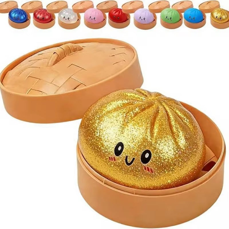 Färgglad Squishy Stressboll i Låda – Avkopplande & Rolig Klämleksak
