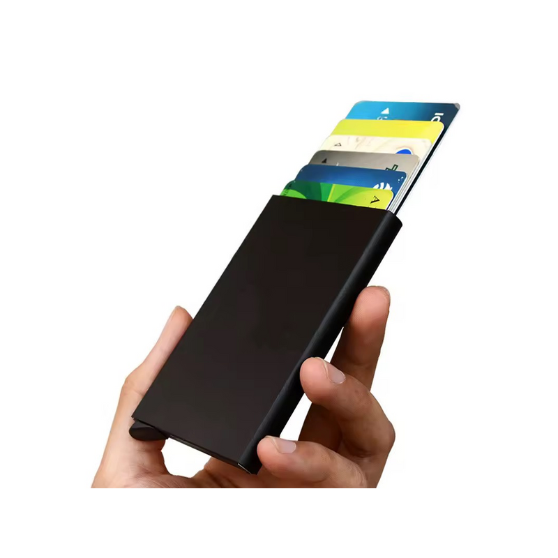 Slim Kortplånbok – RFID Skyddad Korthållare i Aluminium-1