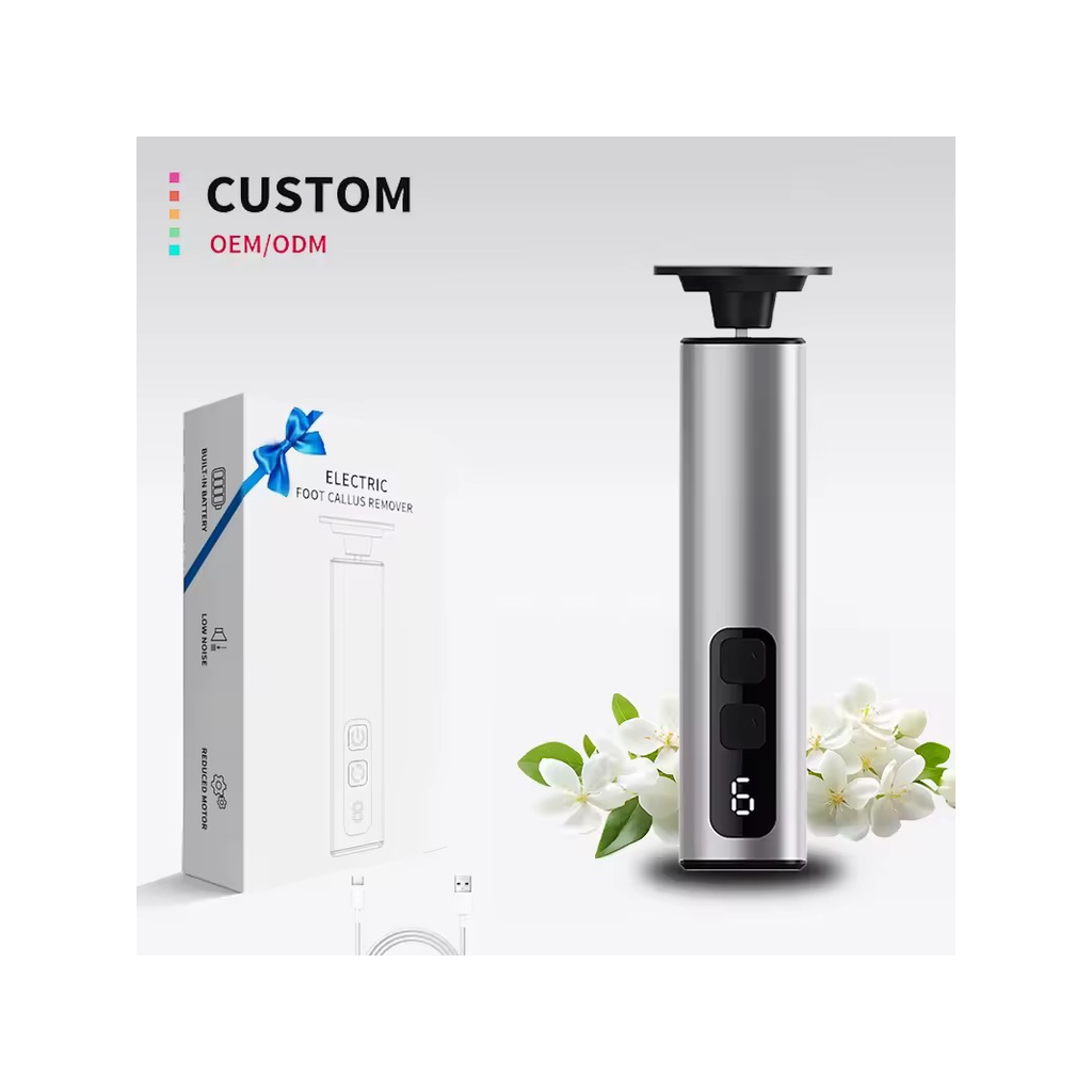 Elektrisk Fotfil & Förhårdnadsborttagare – Uppladdningsbar Pedikyrmaskin med 60 Sliprondeller