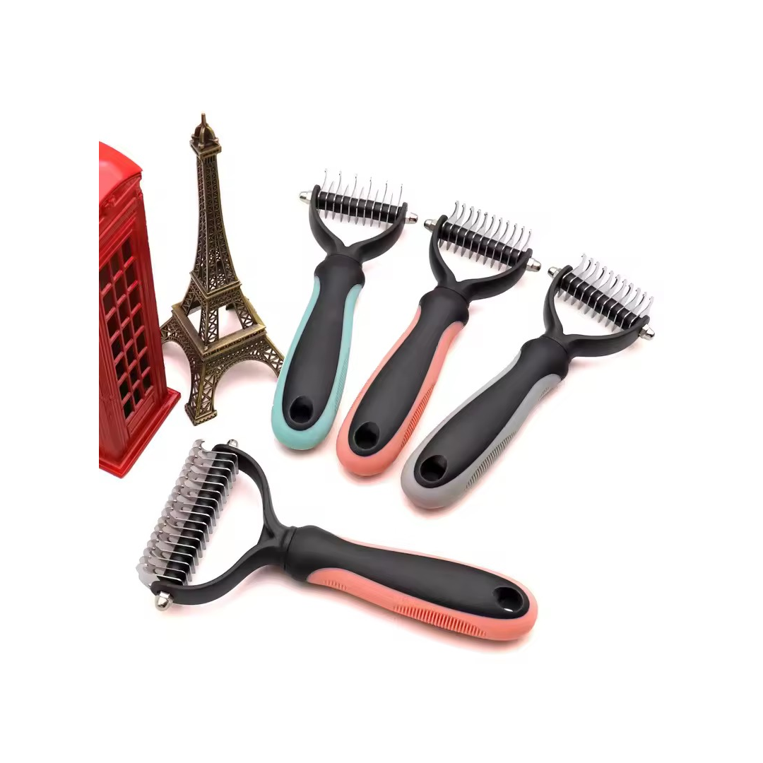 Professionell Pälsborste för Hund & Katt – Tar bort tovor & löst hår