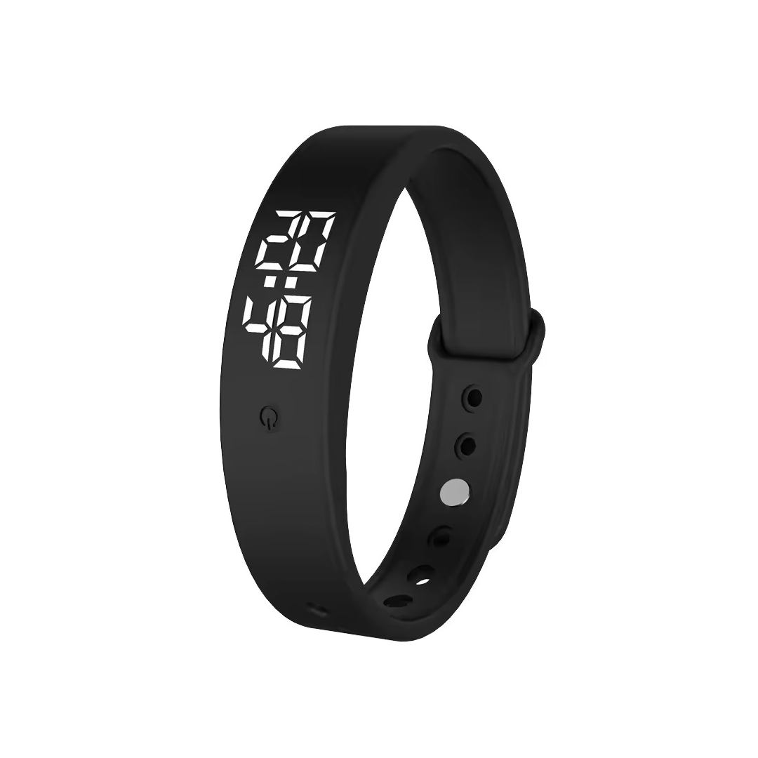 Vibrerande Larmband för Djup Sömn - Tyst Väckarklocka Armband, Har flera funktioner och är uppladdningsbart