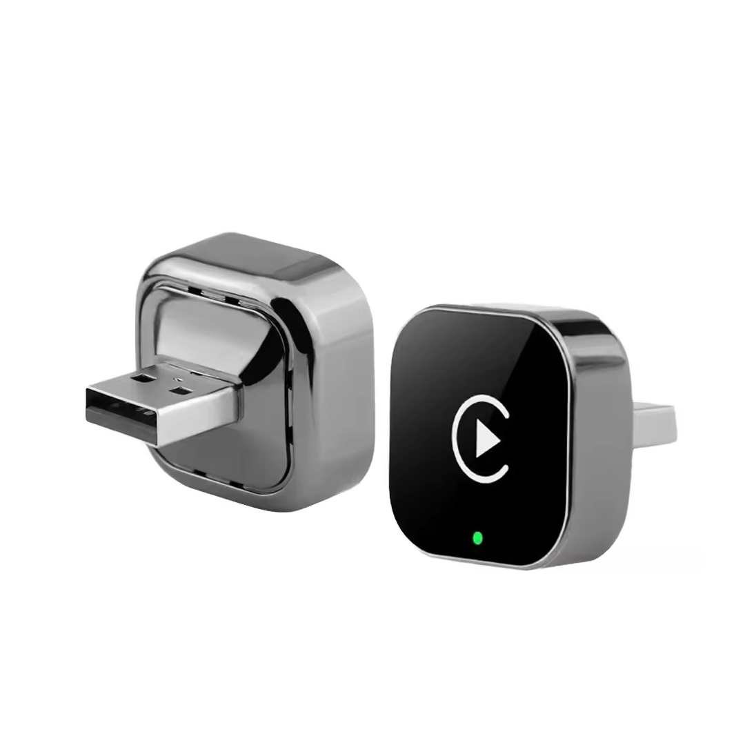 2-i-1 Trådlös CarPlay & Android Auto Adapter – Smart Mini USB Dongle med Plug & Play och Snabb WiFi-anslutning