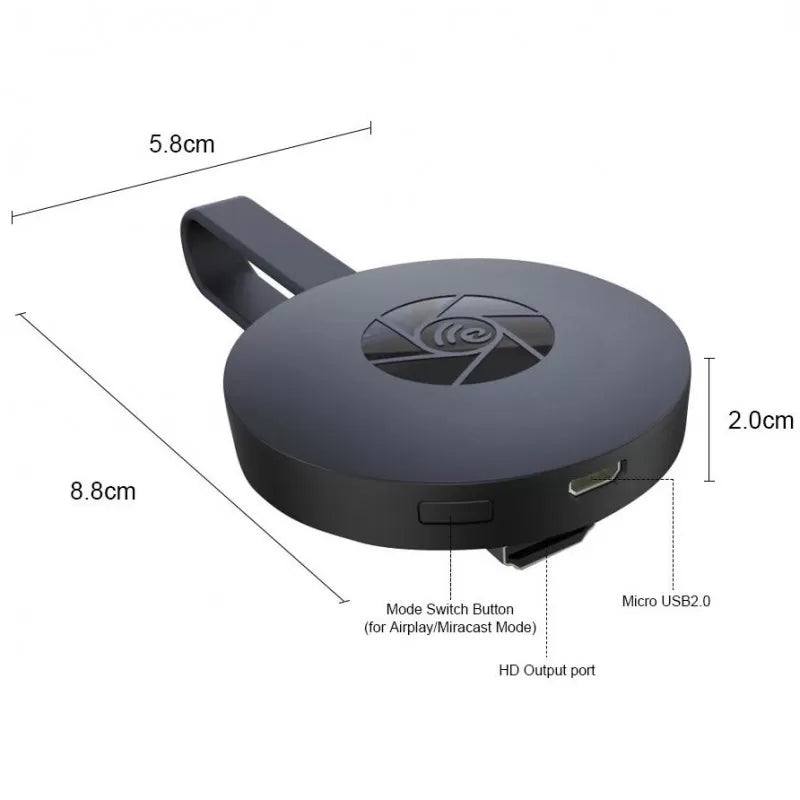 Chromecast Ultra HD 4K, WiFi Media Streaming Stick, HDMI TV-spelare, 1080p HDR Streaming-enhet-2