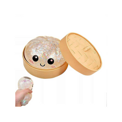 dumpling squishy, jumpling regnbåge dumpling stressboll för vuxna & barn-1
