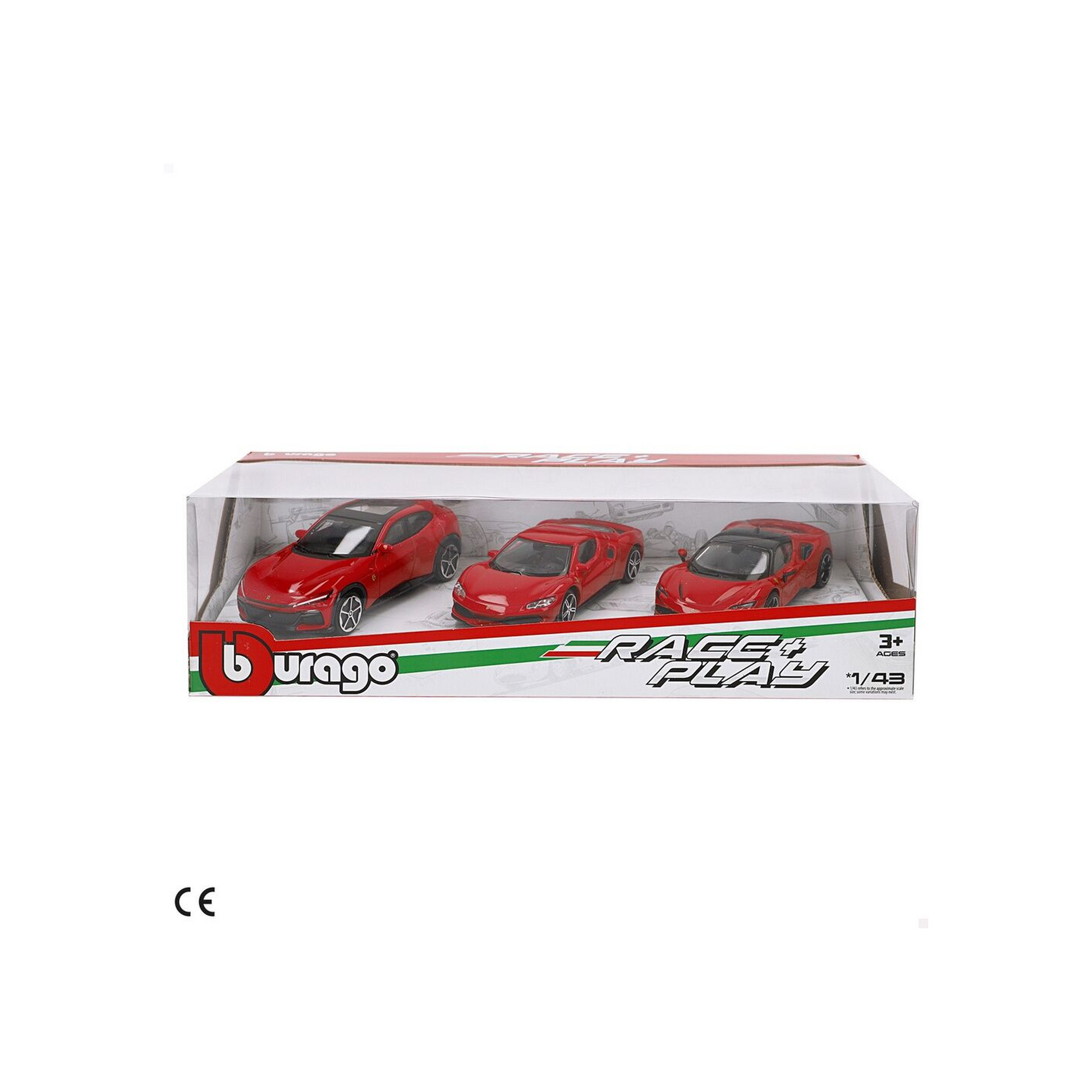 Ferrari 3-Pack Bburago 1:43-2